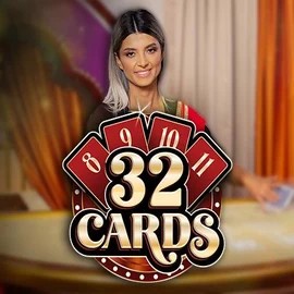 32 Cards online game logo by Ezugi on rapid-fi.com