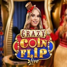 Crazy Coin Flip logo by Evolution at Rapid Casino