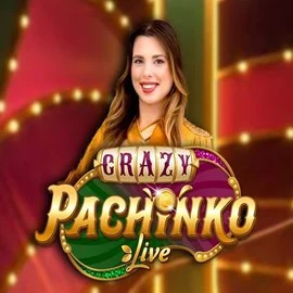 Crazy Pachinko slot logo by Evolution at Rapid Casino