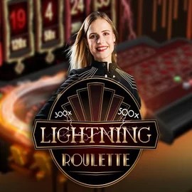 Official Live Casino logo: Lightning Roulette by Evolution at Rapid Casino