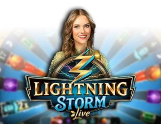 Lightning Storm slot logo by Evolution at Rapid Casino