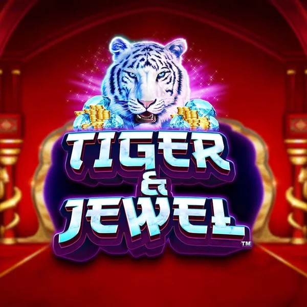 Slots logo of Tiger and Jewel from Greentube at Rapid Casino